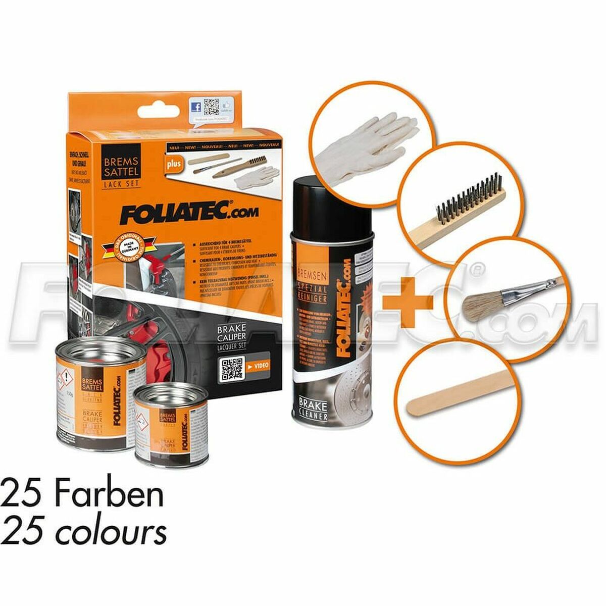 Målarset Foliatec FO2195 Bromsok Gul